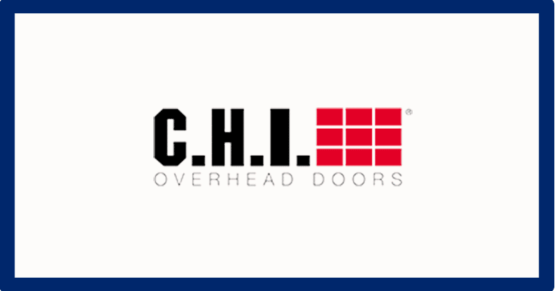 The logo for CHI Overhead Doors.