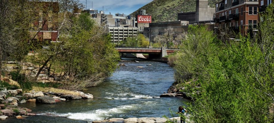 A view of the Coors Brewery in Golden, Colorado.