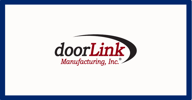 The logo for doorLink Manufacturing, Inc.